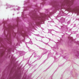 KK1124B3 Cotton Kimono Fabric Vintage(1950-1980) Shibori Magenta 61.8x13.0in(157x33cm)