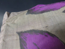 Load image into Gallery viewer, MKF#208 Silk Kimono Fabric Vintage(1920-1950) Meisen Flower Gray 56.3x13.8in(143x35cm)
