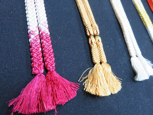 HM#73 Silk Haori Himo Flat Braid 5pcs Bundle Pack
