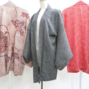 Bundle 12pcs Silk Vintage Full Shibori Haori Wholesale Bulk Free Shipping #439