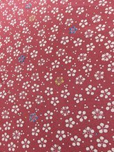 Load image into Gallery viewer, FF2620A Silk Kimono Fabric Vintage(1950-1980) Plum Blossom Reddish Pink 39.0x12.2in(99x31cm)
