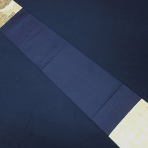 Fukuro Obi Vintage(1950-1980) Gold Flower Crane Birds Michinagadori Silk BB189V1
