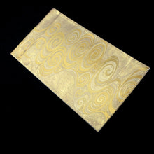 Load image into Gallery viewer, Fukuro Obi Vintage(1950-1980) Gold Whirlpool Silk BB190V1

