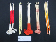Load image into Gallery viewer, HM#74 Silk Haori Himo Flat Braid 5pcs Bundle Pack
