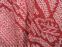 Load image into Gallery viewer, Haori Jacket Vintage(1950-1980) Red Full Shibori Branch Silk #7870L4
