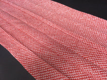 Load image into Gallery viewer, KK578A2 Silk Kimono Fabric Vintage(1950-1980) Shibori Red 74.8x11.8in(190x30cm)
