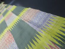 Load image into Gallery viewer, MKF#141 Silk Kimono Fabric Vintage(1920-1950) Meisen Green 54.3x13.0in(138x33cm)
