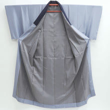 Load image into Gallery viewer, Men&#39;s Juban Blueish Gray Landscape Silk #9484G5
