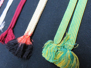 HM#75 Silk Haori Himo Flat Braid 5pcs Bundle Pack