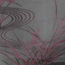 Load image into Gallery viewer, Haori Jacket Vintage(1950-1980) Black Wine red See-Through Grass Silk #9031D1
