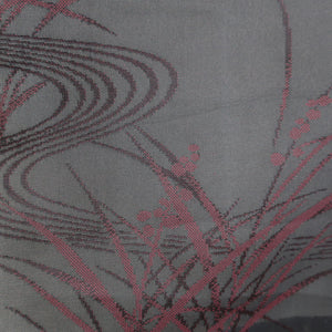 Haori Jacket Vintage(1950-1980) Black Wine red See-Through Grass Silk #9031D1