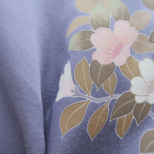 Load image into Gallery viewer, Kimono Pale Purple Gold Bellflower Tall Silk #9321F2
