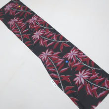 Load image into Gallery viewer, KK1102B3 Silk Kimono Fabric Vintage(1920-1950) Branch Meisen Black 57.5x12.6in(146x32cm)
