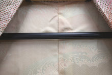 Load image into Gallery viewer, Haori Jacket Vintage(1950-1980) Green Pink Full Shibori Plum blossom Silk #8332C4
