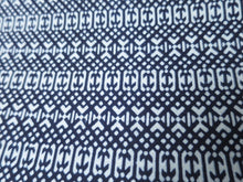 Load image into Gallery viewer, Cotton Bolt Fabric Vintage(1950-1980) Navy White 456.7x15.0in(1160x38cm) BB9053Y3
