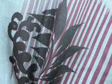 Load image into Gallery viewer, Haori Jacket Vintage(1920-1950) Light Blueish Gray Wine red Black Leaf Long Silk #7618H4
