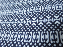 Load image into Gallery viewer, Cotton Bolt Fabric Vintage(1950-1980) Navy White 456.7x15.0in(1160x38cm) BB9053Y3
