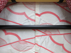 Haori Jacket Vintage(1950-1980) Wine red Full Shibori Branch Flower Silk #7872L4