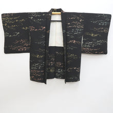 Load image into Gallery viewer, Haori Jacket Vintage(1950-1980) Black Gold Cloud Silk #9598H4
