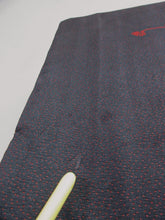 Load image into Gallery viewer, Haori Jacket Vintage(1920-1950) Black Peony Chrysanthemum Omeshi Long Silk #7619H4
