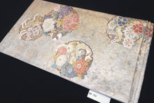 Load image into Gallery viewer, Fukuro Obi Gold Birds Butterfly Peony Silk BB153W9
