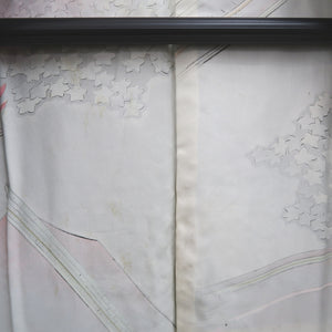 Haori Jacket Vintage(1950-1980) Black Gold Cloud Silk #9598H4