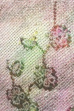 Load image into Gallery viewer, Haori Jacket Vintage(1950-1980) Green Pink Full Shibori Plum blossom Silk #8332C4
