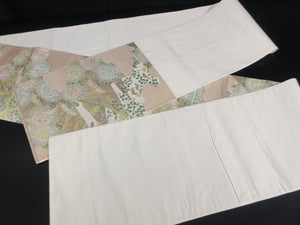 Fukuro Obi Vintage(1950-1980) Gold Chrysanthemum Silk BB118W7