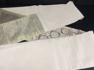 Fukuro Obi Gold Floral Windows Silk BB138W9