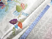 Load image into Gallery viewer, BCF#2828 Silk Kimono Fabric Vintage(1950-1980) Gradation Embroidery Flower Light Pink 180cm (70.9in)
