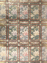 Load image into Gallery viewer, Fukuro Obi Gold Floral Windows Silk BB138W9
