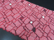 Load image into Gallery viewer, FF2515B Silk Kimono Fabric Vintage(1950-1980) Shibori Red 43.3x11.8in(110x30cm)
