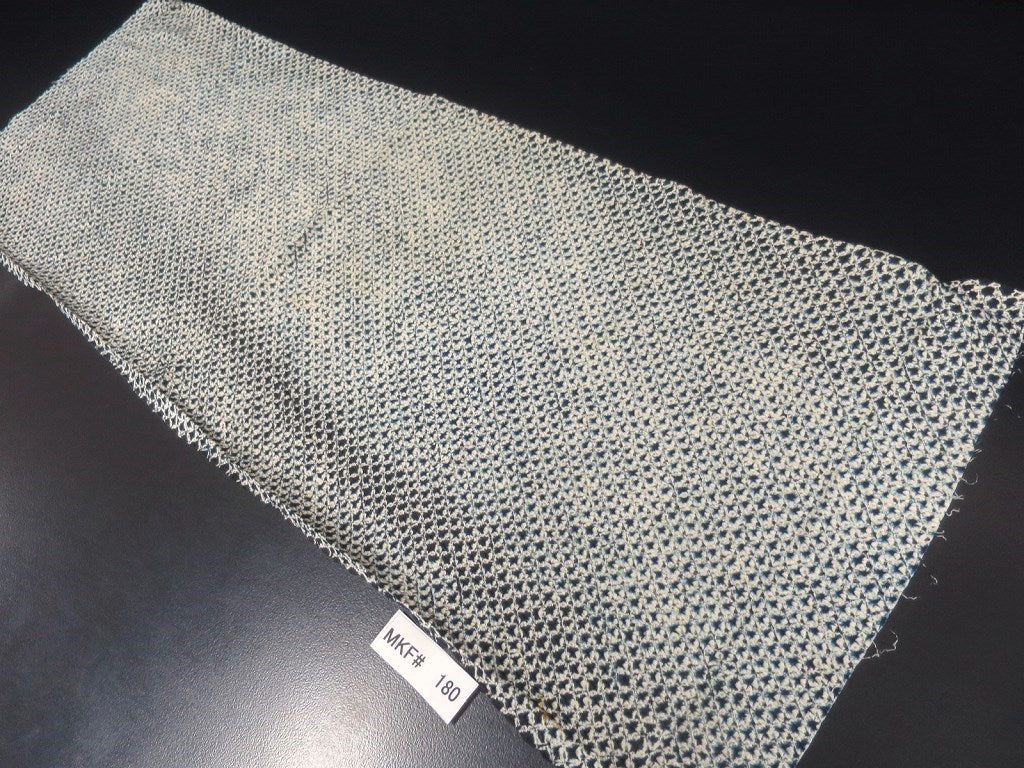 MKF#180 Silk Kimono Fabric Vintage(1920-1950) Shibori Navy 35.4x12.6in(90x32cm)