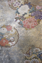 Load image into Gallery viewer, Fukuro Obi Gold Birds Butterfly Peony Silk BB153W9
