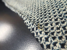 Load image into Gallery viewer, MKF#180 Silk Kimono Fabric Vintage(1920-1950) Shibori Navy 35.4x12.6in(90x32cm)
