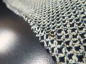 MKF#180 Silk Kimono Fabric Vintage(1920-1950) Shibori Navy 35.4x12.6in(90x32cm)