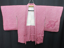 Load image into Gallery viewer, Haori Jacket Vintage(1950-1980) Magenta Full Shibori Chrysanthemum Silk #8100A2

