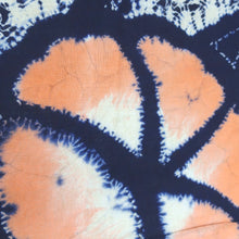 Load image into Gallery viewer, KK1128B3 Cotton Kimono Fabric Vintage(1920-1950) Makiage Shibori Navy 52.8x12.2in(134x31cm)
