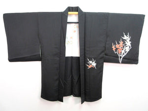 Haori Jacket Black Plum blossom #136