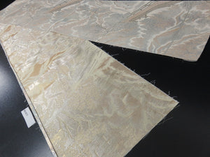 BB8277AC Silk Obi Fabric Vintage(1950-1980) Landscape Silver Gold 103.1x11.8in(262x30cm)