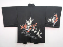 Load image into Gallery viewer, Haori Jacket Black Plum blossom #136
