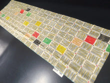 Load image into Gallery viewer, MKF#144 Silk Kimono Fabric Vintage(1920-1950) Meisen Off whilte Yellow brown 46.5x13.0in(118x33cm)
