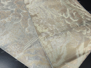 BB8277AC Silk Obi Fabric Vintage(1950-1980) Landscape Silver Gold 103.1x11.8in(262x30cm)