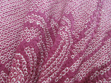 Load image into Gallery viewer, Haori Jacket Vintage(1950-1980) Magenta Full Shibori Chrysanthemum Silk #8100A2
