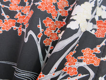 Load image into Gallery viewer, Haori Jacket Black Plum blossom #136

