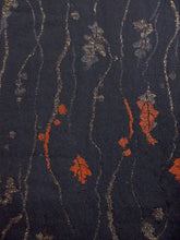 Load image into Gallery viewer, Haori Jacket Vintage(1950-1980) Black Gold Leaf Urushi Silk #7620H4
