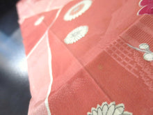 Load image into Gallery viewer, MKF#228 Silk Kimono Fabric Vintage(1920-1950) Plum blossom Pink 42.5x13.0in(108x33cm)
