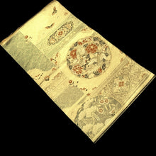 Load image into Gallery viewer, Fukuro Obi Gold Butterfly Birds Silk BB218V3
