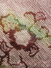 Load image into Gallery viewer, Haori Jacket Vintage(1950-1980) Brown Yellow Full Shibori Flower Silk #7591H3
