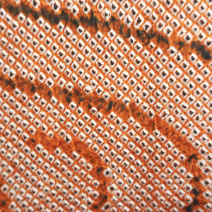 Haori Jacket Vintage(1950-1980) Vermillion Full Shibori Ryusui Silk #9065D2
